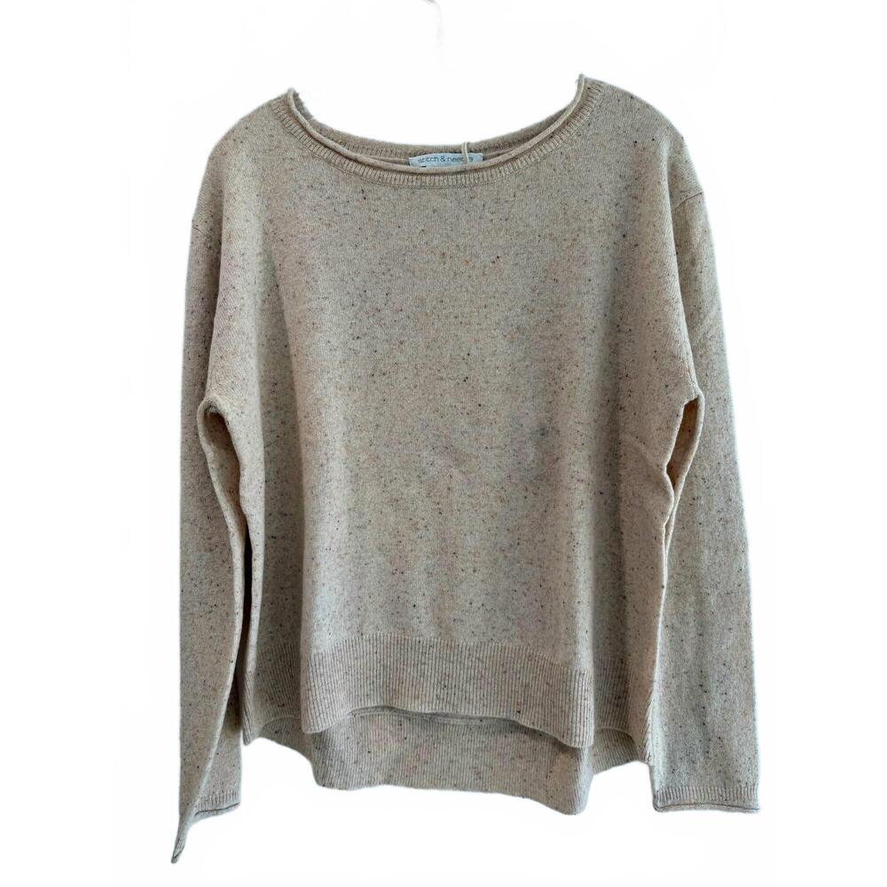 NEW STITCH & NEEDLE women's ribbed back sweater in nougat